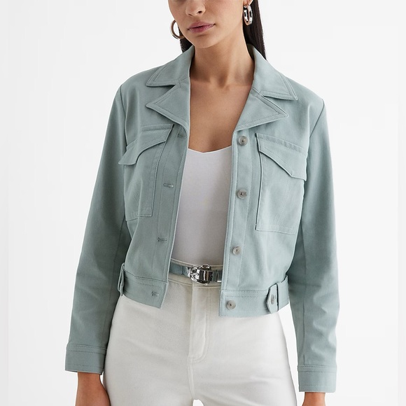 NEW YEARS SPECIAL: Express Twill Cropped Jacket - Picture 1 of 3